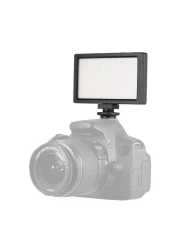 Generic-LED Video Light Panel On-Camera 3200K-5600K Dimmable Lamp Adjustable Brightness Flash Light with Cold Shoe Mount for Photography Live Streaming
