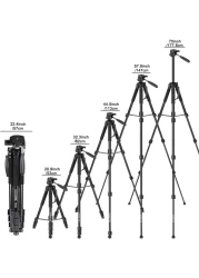 COOPIC T800 2 in 1 Tripod and Monopod 69.5/176.5cm Lightweight Portable Tripod for SLR/DSLR Cameras with tripod bag (Max Load 4Kg)
