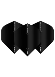 RED DRAGON Hardcore Black Extra Thick Standard Dart Flights 5 Sets Per Pack 15 Dart Flights in Total