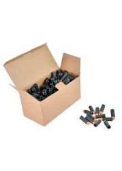 JGCWorker 200pcs 2nd Generation HighEnd of HalfLenth Soft Dart Soft Short Dart for Adventure Force Nexus Pro and Worker Swift Black and Orange
