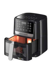 بلاك آند ديكر مقلاة هوائية رقمية AF4500-B5 كبيرة جدًا- أسود سعة 4.5 لتر