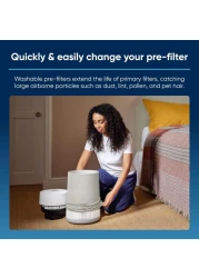 Blueair Genuine Prefilter Fabric Cover For Blue Max 3450I Air Purifier In Limestone Beige