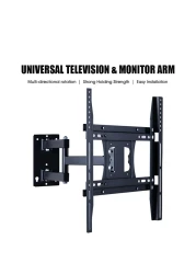 Generic-Dual arms Monitor Arm Television Screw Bracket Multi-directional Motion 26''-55'' 22''-50'' LCD LED Monitor Holder Arm Mount Bracket Loading 30-45kg Easy Installtion