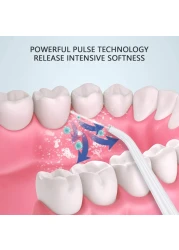 Fitto Water Flosser, USB Rechargeable Cordless Oral Irrigator, 3 Modes for Deep Cleaning, Portable Dental Care, Waterproof, for Travel &amp; Home Use