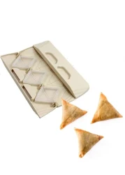 أداة صنع السمبوسة، 6 قوالب خبز السمبوسة لصنع السمبوسة بسرعة وسهولة، قالب زلابية غير لاصق لتحضير المعجنات والوجبات الخفيفة والمقبلات المثالية