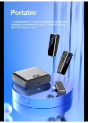 Radiotronics Wireless Lapel Microphone With Charging Box For Android Iphone IOS Mobile Phone