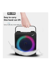 Home Karaoke Portable Bluetooth Speaker Dual Wireless Microphone Live TV FM Radio TF Card USB Subwoofer Music Center Audio