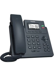 Yealink T31P IP Phone, 2 VOIP Accounts. 2.3-Inch Graphical Display Dual-Port 10/100 Ethernet, 802.3Af POE, Power Adapter Not Included (Sip-T31P)