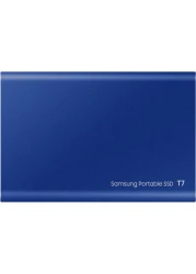 Samsung T7 1TB External USB 3.2 Gen 2 Portable SSD with Hardware Encryption - Indigo Blue
