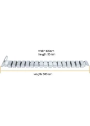 DKURVE&reg; Cable Snake Square Office Meeting Table Working PC Desk Cable Organizer Wire Management Floor Cable Management Kit Height Adjustable Desk Quad Entry Wire Organizer 80 CM (White)