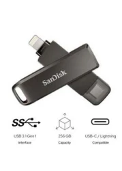 iXpand Flash Drive Luxe - USB-C + Lightning - for iPhone, iPad, Mac, USB Type-C devices including Android 128 GB