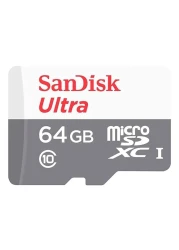 SanDisk Ultra Ultra MicroSDXC UHS-I Class 10 Memory Card White and Grey 64GB with Cruzer Blade USB Flash Drive Red and Black 64GB