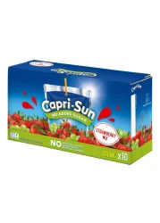 كابري صن عصير الفراولة المخلوط بدون إضافة سكر 200 ملل حزمة من 10