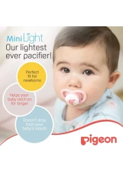 Pigeon Mini Light Pacifier 78262 Multicolour Pack of 2