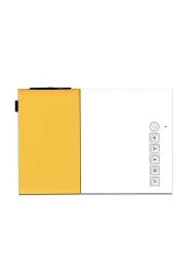 Generic-YG300 LED Projector 1080P Projection Machine with USB HD AV TF Card Slot Mini Pocket Remote Controller for Laptop PC EU Plug