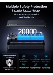 UGREEN Power Bank 20000mAh, 22.5W Portable Charger Fast Charging PD 3.0 USB C Input&amp;Output Battery Pack with Digital Display Include Cable for iPhone 8-16 Series, Galaxy S24U/S23, iPad, AirPods, etc
