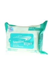 Cool &amp; Cool Sensitive Anti-Bacterial Wet 30 Wipes