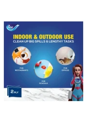 Fine Kitchen Tissue Roll 1500 Sheets X 1 Ply Of 325Meters Mega Roll