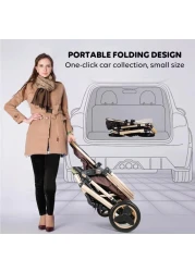 Baby Stroller &ndash; Reversible Seat, Adjustable Canopy &amp; Multi-Position Recline &ndash; Lightweight &amp; Travel-Friendly Stroller (0-36 Months, Up to 15kg)
