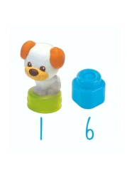 Clementoni Clemmy Chien And Chiot Soft Blocks 7 count