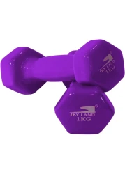 Sky Land Vinyl Dumbbell Classical Head 1 Kgx2 Purple
