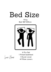 Premium King size 6 pieces Retro style with Grey blue color bedsheet postoral printed bedding set without filler.