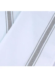 ماهمير® مناشف اطباق مقاس 16 × 27 انش (40 × 70 سم) 100% من القطن المغزول حلقيا، مناشف مطبخ كتان فائقة الامتصاص، شريط تنظيف ناعم قابل لاعادة الاستخدام ومجموعة مناشف الشاي (6 قطع، رمادي)