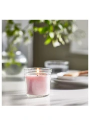 Scented Candle In Glass Scent Of Jasmine Pear Ginger And Lily Of The Valley Suitable 20Hr