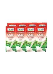 Lacnor Essentials Full Cream Milk 180ml Pack of 8