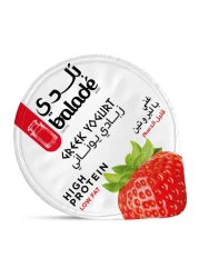 باليد زبادي يوناني بالفراولة 180 غرام