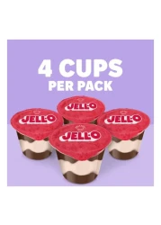 جيل-أو أكواب بودينغ أصلي بالشوكولاته والفانيليا مع دوامات وجبات خفيفة جاهزة للأكل 440 غرام