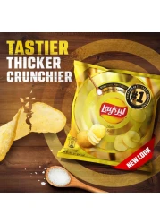 ليز شيبس البطاطس بالملح 21 غرام، حزمة من 12