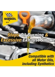Bardahl 2117 NoSmoke StopLeak Motor Oil Additive Treatment for Oil Burning Excessive Exhaust Smoke Engine Oil Leak Sealer Stop Smoke Quiet Noisy Engines While Restoring Engines 16 fl oz