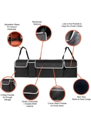 Car Trunk Organizers Car Seat Organiser Boot Tidy Organiser Heavy Duty Car Organiser with Waterproof