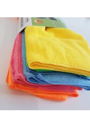 Generic Microfiber Multi Purposes Towels Cloths Car, Kitchen, Bathroom Super Absorbent Kitchen Cleaning Cloths, Perfect Car Wash Cloth Towels. 1-Pack 5 Colors 10 Pieces 40X40 Cm, Assorted Colors