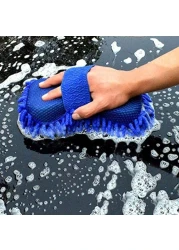 Generic Car Washing Gloves Microfiber Soft Cleaning Towel Automative Chenille Sponge