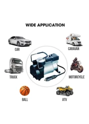 فيتولز ضاغط هواء للسيارة 100PSI -متعدد الألوان-