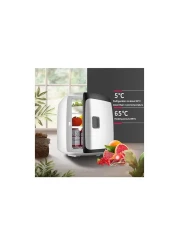 Portable Mini Car Fridge Cooler and Warmer Quiet Compact Personal Fridge for Cosmetics Milk Fruit Food for Car Home Office