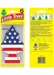 LITTLE TREES Air Fresheners Car Air Freshener. Hanging Tree Provides Long Lasting Scent for Auto or Home. America, 24 Air Fresheners