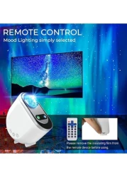 Galaxy Aurora Projector &ndash; 3-in-1 LED Northern Lights Star Projector with 6 White Noise Options &amp; Bluetooth Speaker Starry Moonlight Projector