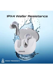 High-Definition Hybrid ANC TWS Earbuds with IntelliTouch white