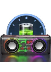 V8 Bluetooth Speaker, Dual Speakers, High Power Subwoofer, Black