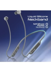 High-Fidelity Liquid Silicone Wireless Neckband Earphones
