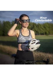 نظارات ذكية - نظارات شمسية مستقطبة بتقنية البلوتوث مع ميكروفون صوتي مدمج ومكبرات صوت مفتوحة للأذن، وحماية من الأشعة فوق البنفسجية، والتحكم الصوتي، ونظارات شمسية لاسلكية بتقنية البلوتوث