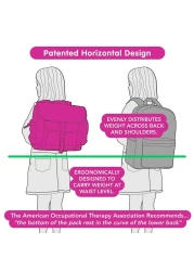 Bixbee Kids Backpack Sparkalicious Ruby Raspberry Medium