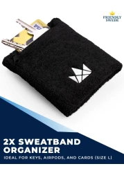 The Friendly Swede Wrist Wallets for Men Women Wristband Pocket with Zipper for Jogging Cycling Walking Wrist Wallet Pouch for Men for Storing Cash Keys Credit Cards Ankle Wallet 2 Pack