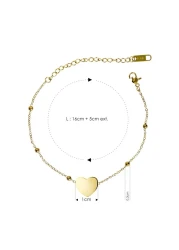 Aiwanto Anklet Ankle Chain Gift for Women's Anklets Heart Anklets