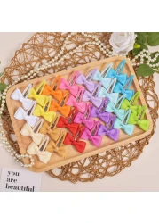 Ruyaa Hair Clips 40Pack Premium Quality Lightweight Hair Bows Snap Clips in 20 Colors Baby Barrettes Hair Pins Hair Bows for Pigtails Hair Accessories for Kids Children