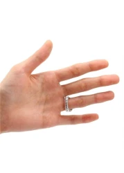 Ring Size Adjuster for Loose Rings Guard Clips Transparent Ring Tightener Sizer Adjusters resizer Fit Almost Any Rings 6 Different Sizes Transparent6Pcs