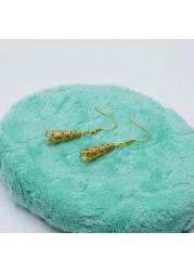 Aiwanto Small Hanging Earring for Daily Wear Office Party Earring (Gold)